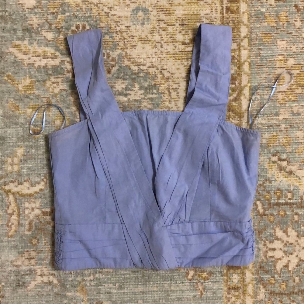 XS Blue Zara Crop Top